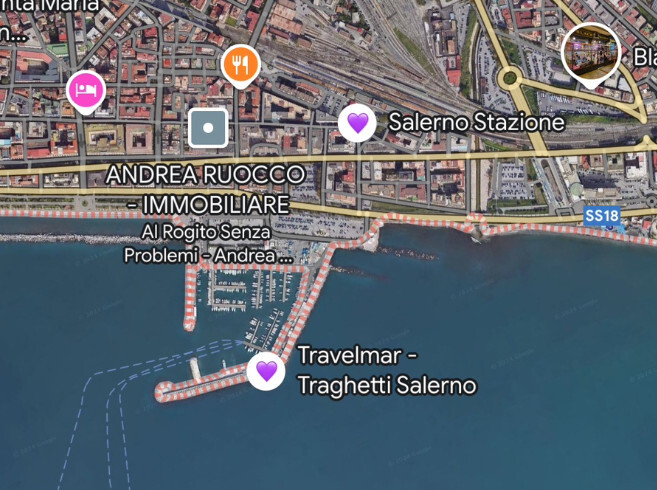 살레느로 선착장 지도