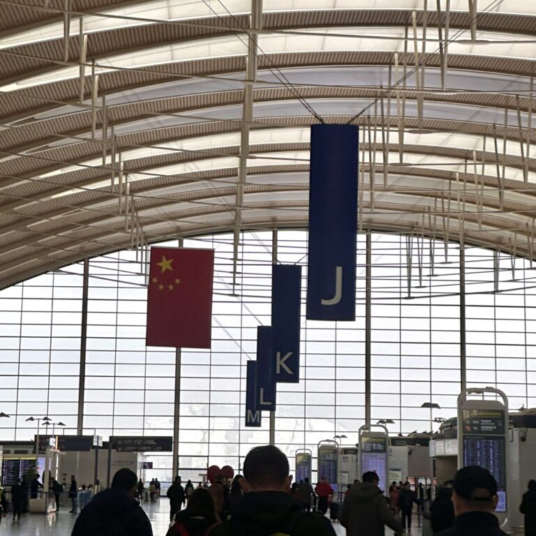 푸동공항 체크인카운터