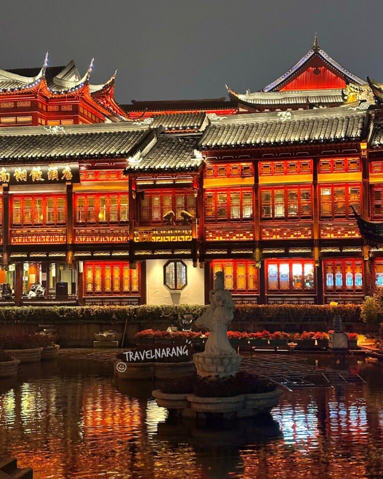 중국 예원 야경